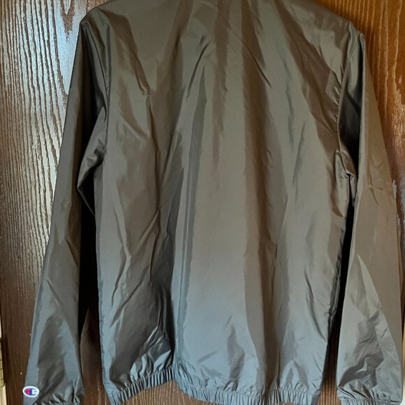 CHAMPION North Texas Windbreaker Jacket Mens Small Gray Zip Up Mesh Lined Logo - Picture 5 of 7